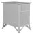 David Francis Aruba One-Drawer Nightstand - Light Gray For Sale - Image 4 of 7