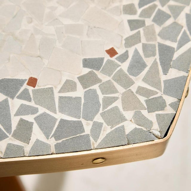 Vintage Mosaic-Topped Coffee Table, 1960s For Sale - Image 9 of 10