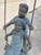 Victorian Late 20th Century Large Bronze Boy and Girl Children Swinging Garden Outdoor Statue Sculpture For Sale - Image 3 of 9