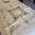 Art Deco Linen Tablecloth 32" X 33" , 10 Napkins C1930 Cream With Gray Trim Pristine For Sale - Image 4 of 18