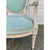 A French Country Classic | Louis XVI Fauteuil in Soft Celadon Velvet For Sale - Image 4 of 10
