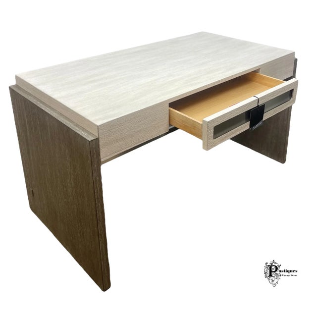 Wood Contemporary Bernhardt Foundations Transitional Style Writing Desk For Sale - Image 7 of 10