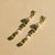 Peridot & Pearl Drop Multi-Shape Earrings, Silver, Gold, Pair For Sale - Image 6 of 9