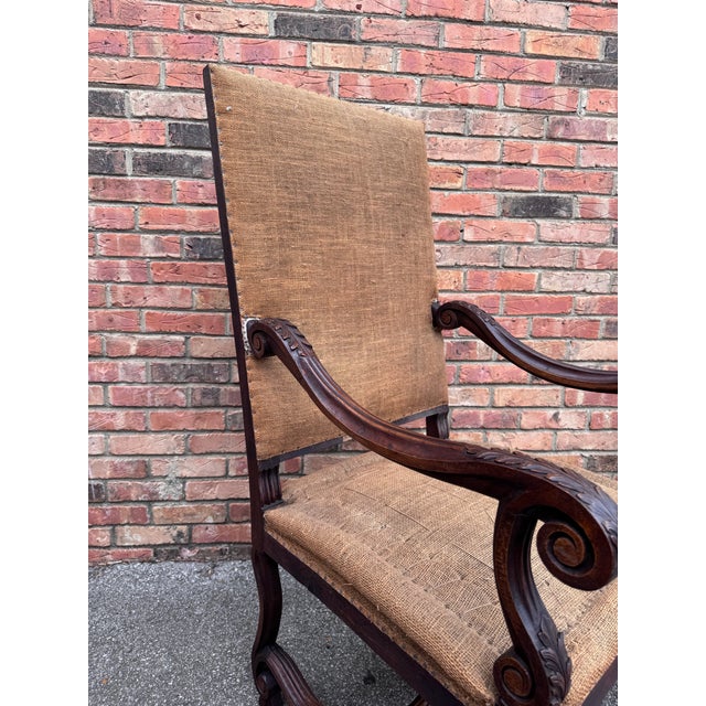 French Louis XIII Armchair Ready for Your Fabric For Sale In Nashville - Image 6 of 12