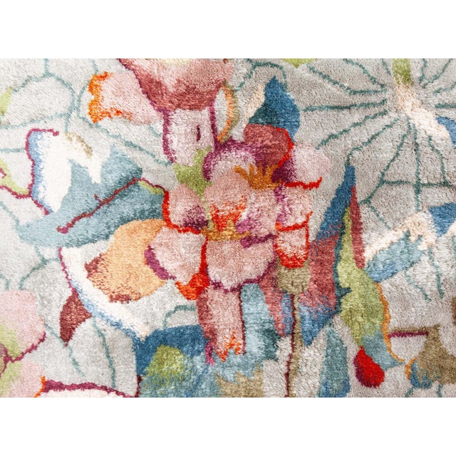 Vintage Chinese Deco Rug Size: 8'8" × 11'5" (264 × 347 cm) Age: Vintage Color: Beige, Green, Orange, Purple, Yellow...