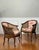Pair French Louis XV Style Walnut and Cane Barrel Back Bergere Chairs in Toile, 20th C. For Sale - Image 13 of 13