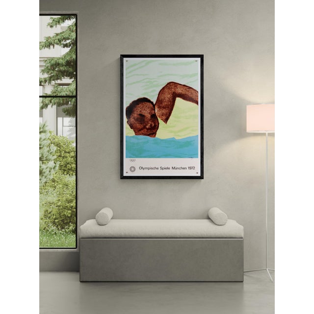 The piece this original 11-color serigraph was created by r. B. Kitaj for the 1972 munich olympic games. Commissioned by...