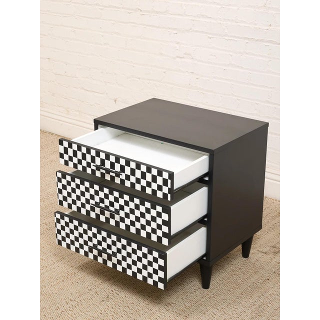 Mid 20th Century Black and White Nightstand For Sale - Image 11 of 11