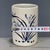 A charming Chinese blue and white porcelain brush pot (bitong). The cylindrical vessel features a creamy, all-over crackle...