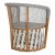 Sample: Sonora Arm Chair in Grey For Sale - Image 4 of 4