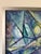 1980s Vintage Noney Coleman "Escape" Geometric Abstract Oil on Canvas – Framed For Sale - Image 5 of 12