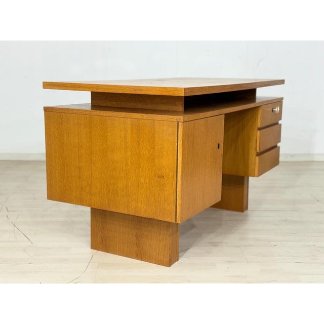 Wood Mid-Century German Desk, 1960s For Sale - Image 7 of 12