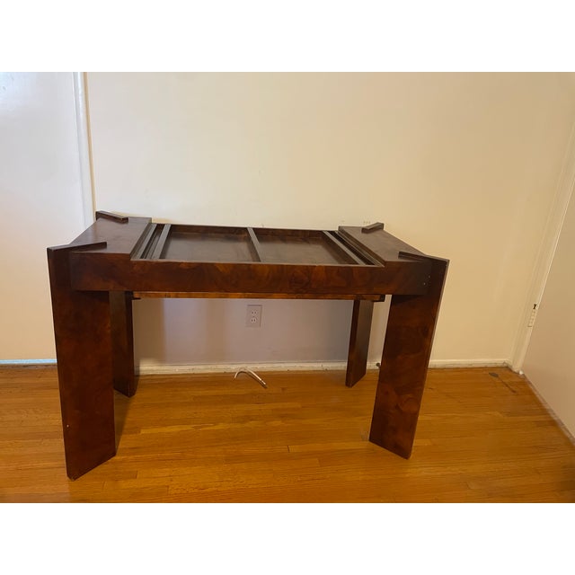 1970s 1970s Milo Baughman Style Backgammon Game Console Table For Sale - Image 5 of 13