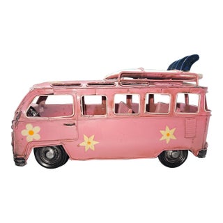 Vintage-Style Volkswagen Vw Kombi Type 2 Tin Metal Model Van For Sale