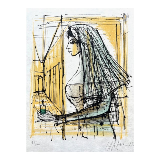 Jean Carzou Original Lithograph Pencil Signed and Numbered 1964 For Sale