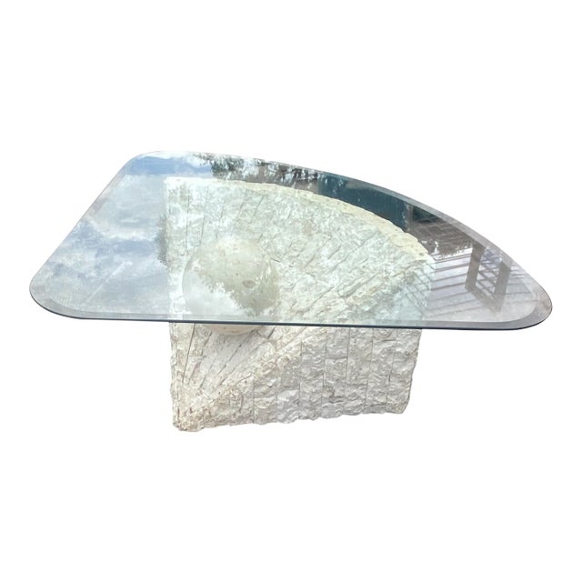 1980s Vintage Tessellated Stone and Ball Coffee Table For Sale - Image 5 of 6