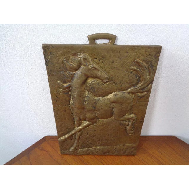 Brutalist Metal Horse Wall Panel, 1960s For Sale - Image 15 of 18