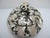 Wood Wood Inlaid Mother of Pearl Black & White Shell Round Lidded Trinket Box For Sale - Image 7 of 10