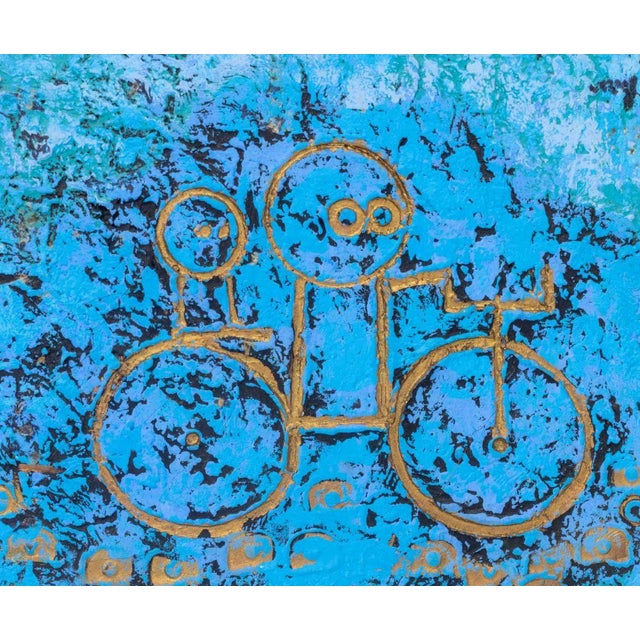 Contemporary Al Robi Figural Abstraction Mixed Media on Canvas For Sale - Image 3 of 7