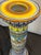 Blue Franco Mari Deruta Hand-Painted Italian Maiolica Jardinière and Pedestal For Sale - Image 8 of 12