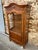 Lovely little Louis XV style display case in walnut, curved sides. It is two-thirds glazed on 3 sides. Provencal decor