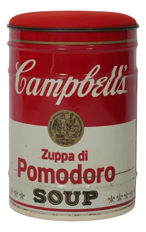Warhol Campbell's Soup Can Stool by Dino Gavina for Studio Simon, Italy, 1971