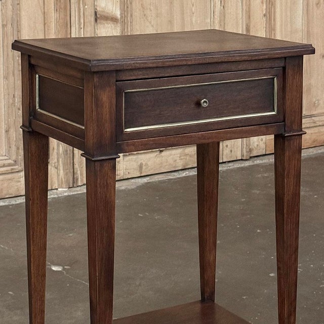 Auburn Pair Mid-Century Louis XVI Style Mahogany End Tables For Sale - Image 8 of 18