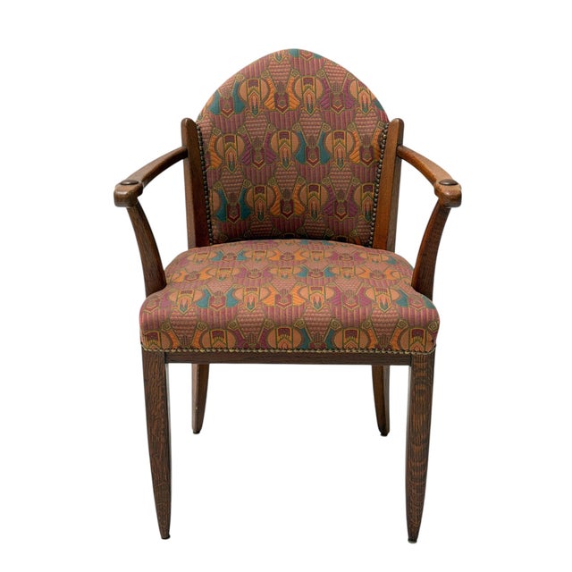 Art Deco Oak Armchair by Paul Bromberg, 1920s For Sale - Image 12 of 12