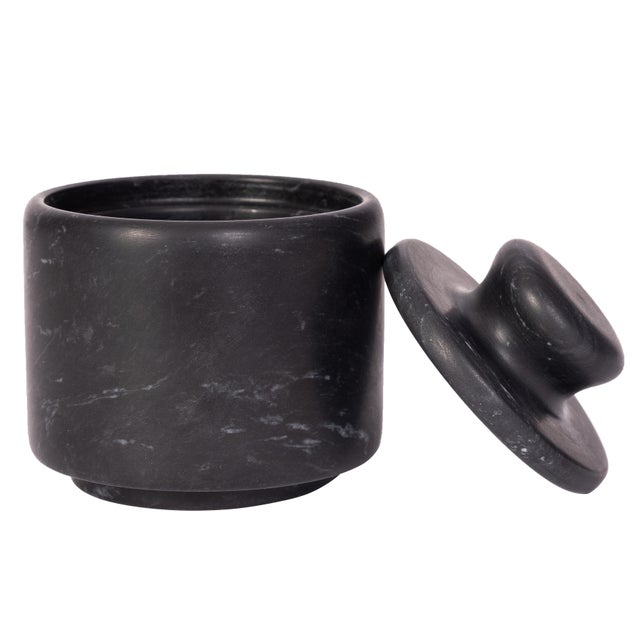Elevate your culinary experience with our stunning marble salt cellar with a lid, crafted from high-quality natural...