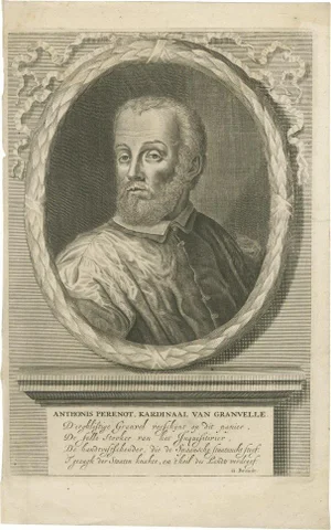 Hugo de Groot, Portrait of Cardinal Granvelle Dutch Engraving, 1681, Print