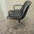 Iconic Early Charles Pollock Executive Armchairs a Pair Solid Aluminum Base Green Leather For Sale - Image 9 of 14
