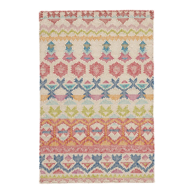 Dash & Albert by Annie Selke Stony Brook Multi Loom Knotted Cotton Rug, 9' 6" x 13' 6" For Sale