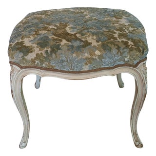Antique French Footstool in Cowtan & Tout Walden in Sky For Sale