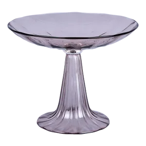 Tall Signed Roberto Cavalli Amethyst Murano Glass Tazza