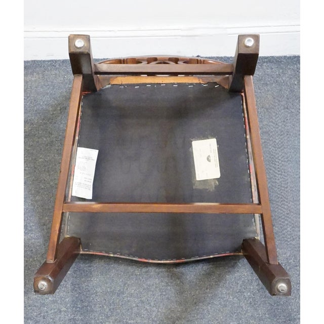 Kindel Furniture Solid Mahogany Traditional Chippendale Style Dining Side Chair 76-070 - Oxford Finish For Sale - Image 9 of 11