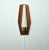 Mid-Century Modern wall light in a slightly bowed teak, brass and opaline glass shade. Probably made in Denmark the 1960s....