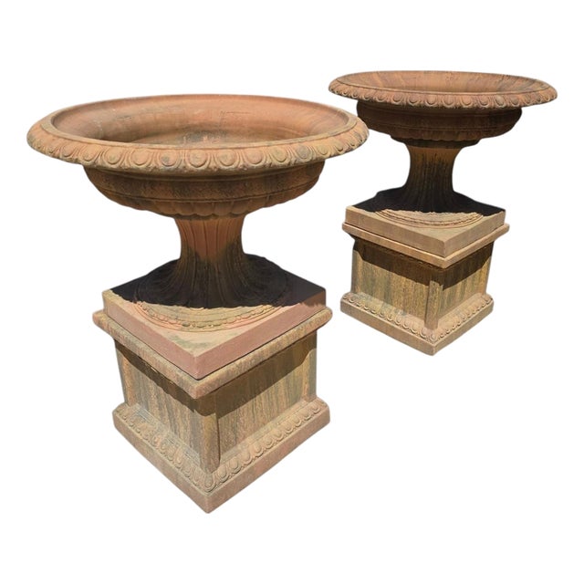 Greek Style Terracotta Kraters, 1950s, Set of 2 For Sale
