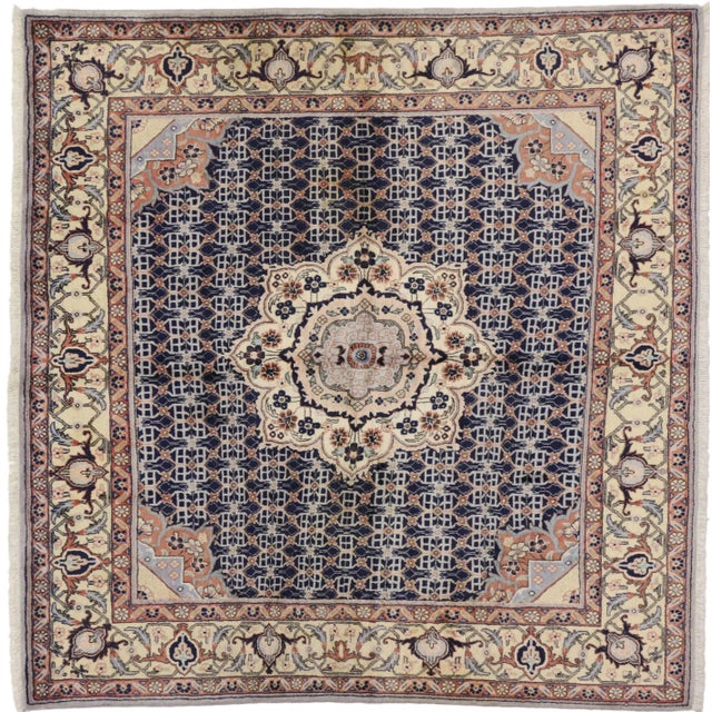 Vintage Persian Bijar Rug - 06'04 x 06'06 For Sale - Image 10 of 11