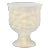 White Milk Glass Textural Pedestal Bowl For Sale