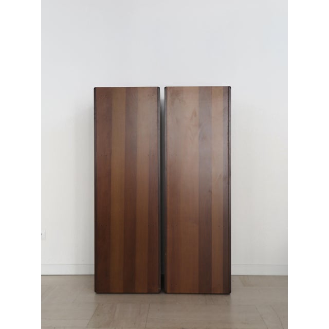 Artona Series Bookcases in Wood and Leather by Afra & Tobia Scarpa for Maxalto, 1970s, Set of 2 For Sale - Image 6 of 15