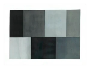 Tom McGlynn "Test Pattern 4 (Grey Study)", Painting
