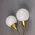Brass and Glass Wall Lamps, 1950s, Set of 3 For Sale - Image 6 of 13