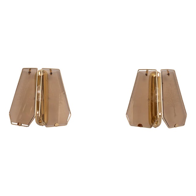 Hollywood Regency Brass Wall Lamps, 1970s, Set of 2 For Sale