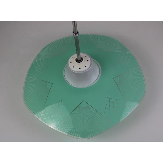 Glass Pendant Lamp, Austria, 1950s For Sale - Image 6 of 8