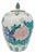 Vintage Chinese Hand-Painted Polychrome Floral Porcelain Ginger Jar With Lid For Sale