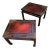 Pair 1940s Midcentury Asian Inspired Cocktail Tables in Moderne Style For Sale