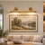Handcrafted Brass Double-Arm Picture Light for Large Artwork & Gallery Walls For Sale - Image 4 of 8