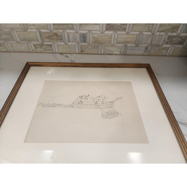 1930s 1931 Original Mickey Mouse and Pluto Drawing by Les Clark For Sale - Image 5 of 10