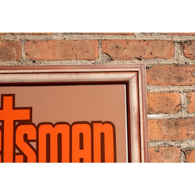 1970s Vintage "Sportsman" Pet Foods Framed Advertising Sign For Sale - Image 5 of 8