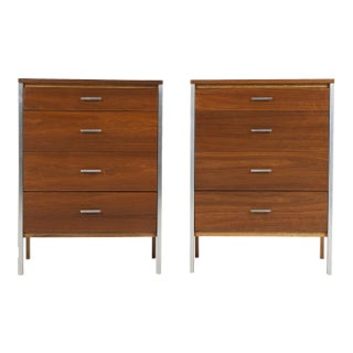 Paul McCobb for Calvin Four Drawer Dressers - Set of 2 For Sale